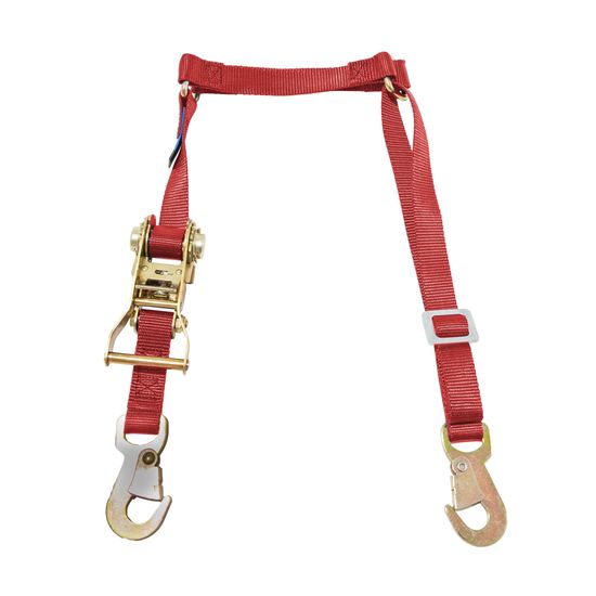 113941 1 Fuel Jug Strap wFlat Snap Hooks - Red