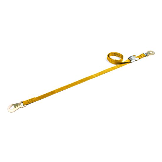114706 1 x 6 Cam Tie-Down Strap with Flat Snap Hook - Yellow