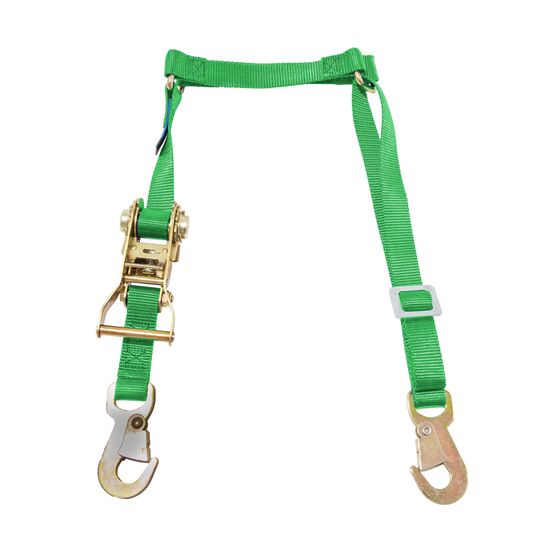 115941 1 Fuel Jug Strap wFlat Snap Hooks - Lime Green
