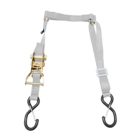 117942 1 Fuel Jug Strap wS-Hooks  Keeper - Silver