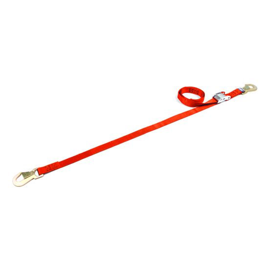118708 1 x 8 Cam Tie-Down Strap with Flat Snap Hook - Orange