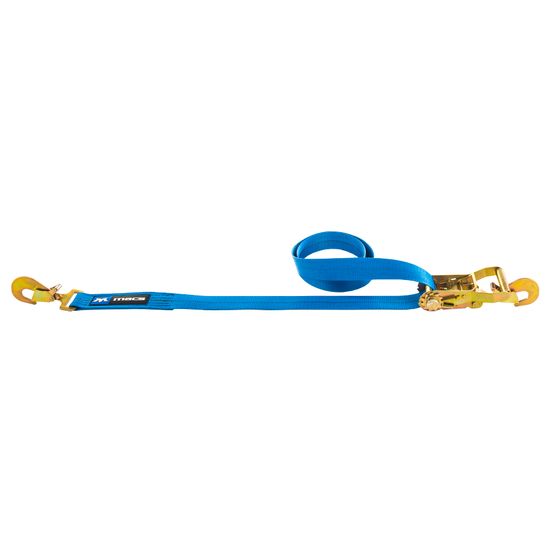 122011 2 x 10 Ratchet Strap with Twisted Snap Hooks Direct Hook - Blue