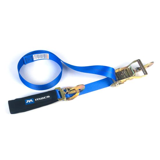 122411 2 x 10 Combination Axle Strap with Direct Hook - Blue