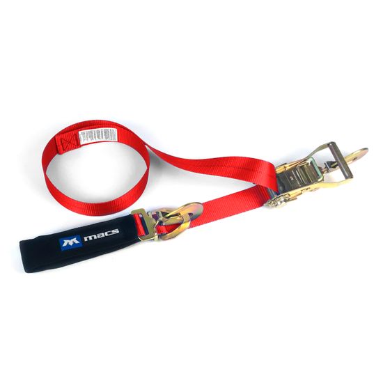 123407 2 x 6 Combination Axle Strap with Direct Hook - Red