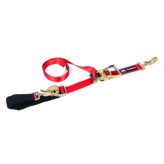 123408 2 x 8 Combination Axle Strap with Sewn Fixed End - Red