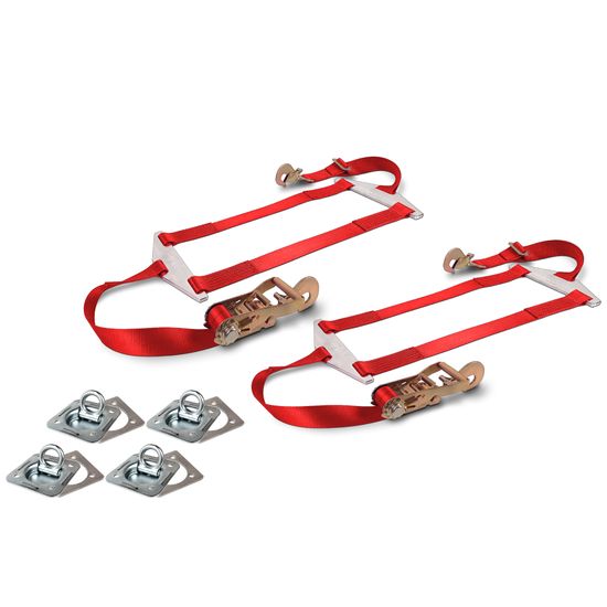 123850 Dragster Rear Spreader Bar Net Pack with Anchor Points - Red