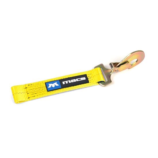 124003 Replacement 2 Sewn Fixed End Twisted Snap Hook - Yellow