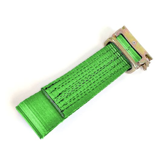 125003ET Replacement 2 Sewn Fixed End Double E-Clip  - Green