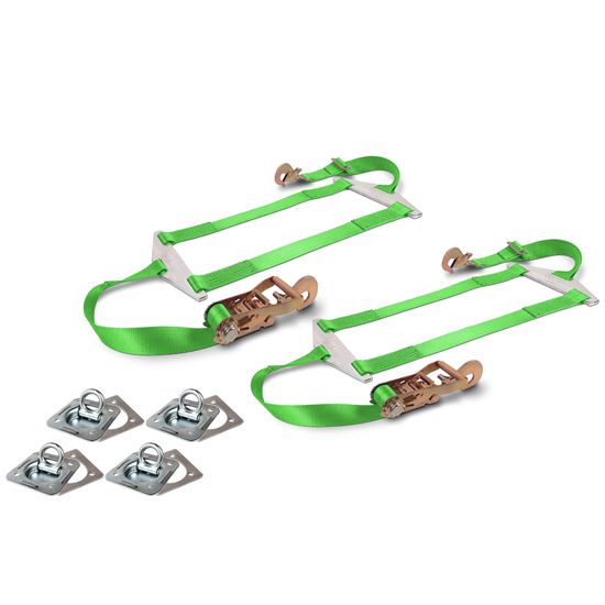 125850 Dragster Rear Spreader Bar Net Pack with Anchor Points - Lime Green