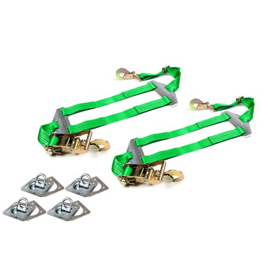 125853 Sprint Rear Spreader Bar Net Pack with Anchor Points - Lime Green