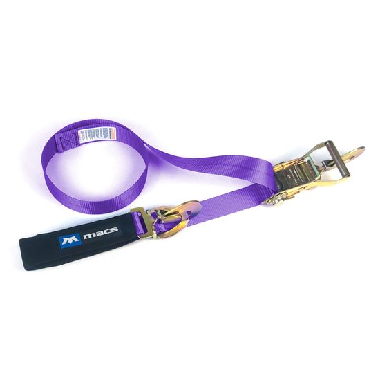 126411 2 x 10 Combination Axle Strap with Direct Hook - Purple