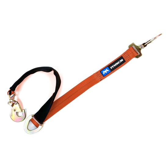 128548 2 x 4 Adjustable Length Tie-Back Strap - Orange