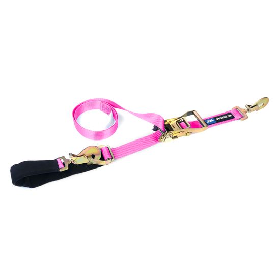 129406 2 x 6 Combination Axle Strap with Sewn Fixed End - Pink