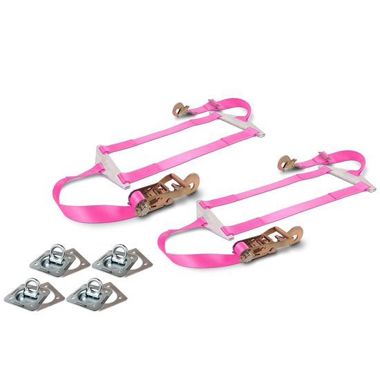 129850 Dragster Rear Spreader Bar Net Pack with Anchor Points - Pink