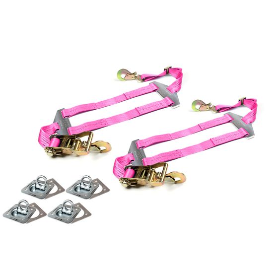 129852 Nostalgia Rear Spreader Bar Net Pack with Anchor Points - Pink
