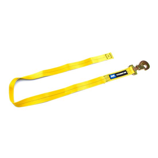 194112 Replacement 2 x 12 Running End with Flat Snap Hook - Yellow