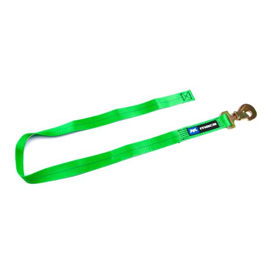 195108 Replacement 2 x 8 Running End with Flat Snap Hook - Lime Green