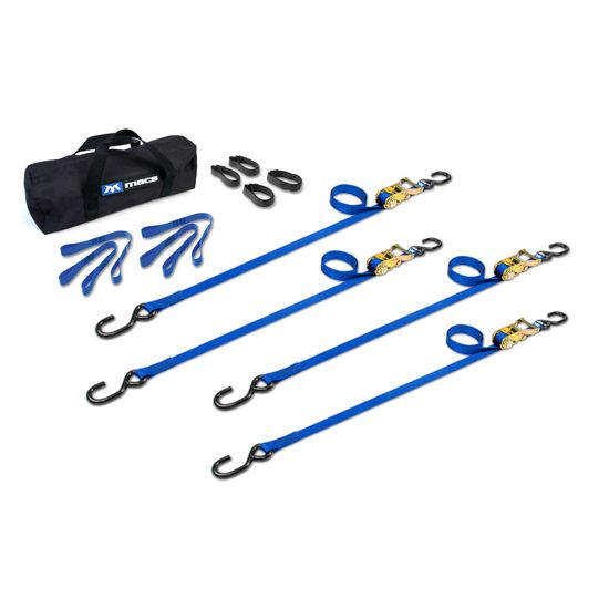 510002 1 x 6 ATV  Motorcycle Ratchet Utility Pack with S-Hook - Blue