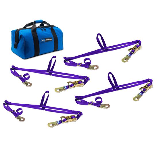 510106A Adjustable ATV Wheel Net Pack with Flat Snap Hook - Purple
