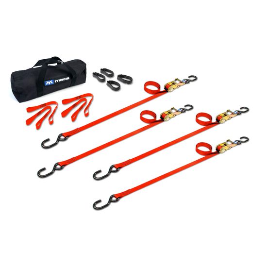510118 1 x 10 ATV  Motorcycle Ratchet Utility Pack with S-Hook - Orange