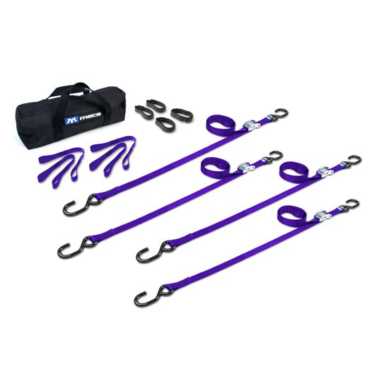 510136 1 x 10 ATV  Motorcycle Cam Utility Pack with S-Hooks - Purple