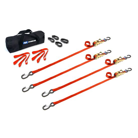 510338 1 x 6 ATV  Motorcycle Ratchet Utility Pack with S-Hook and Keeper - Orange
