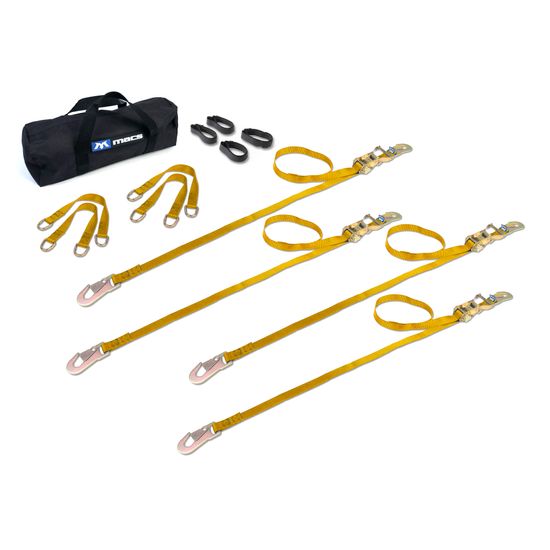 510354 1 x 6 ATV  Motorcycle Ratchet Utility Pack with Flat Snap Hooks - Yellow