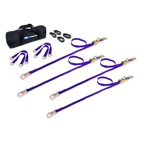 510356 1 x 6 ATV  Motorcycle Ratchet Utility Pack with Flat Snap Hooks - Purple