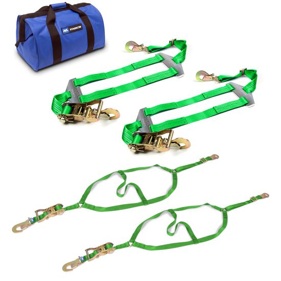 515393 Nostalgia Drag Pack with Flat Snap Hooks - Lime Green