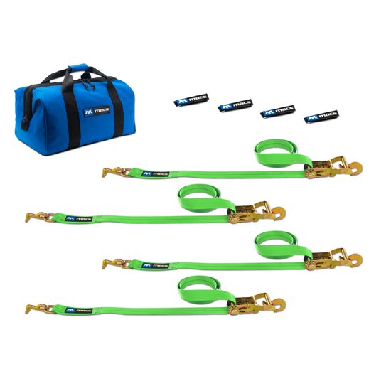 515512 Factory Transit T-Hook Tie-Down Pack with Direct Hook End - Lime Green