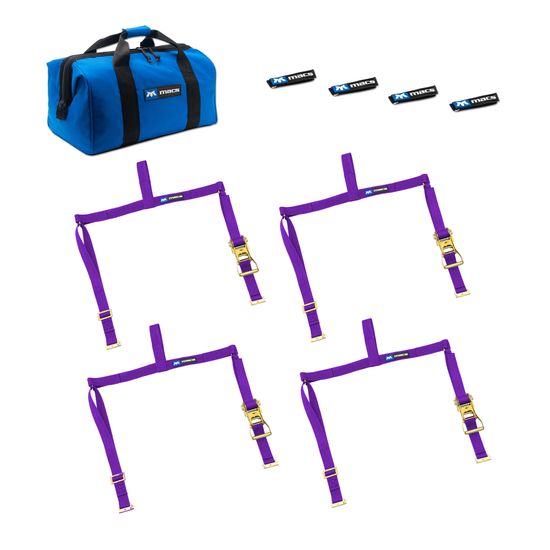 516102A-Etrack Extra-Large Adjustable UTV E-Track Tire Net Pack - Purple