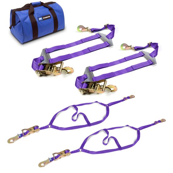 516393 Nostalgia Drag Pack with Flat Snap Hooks - Purple