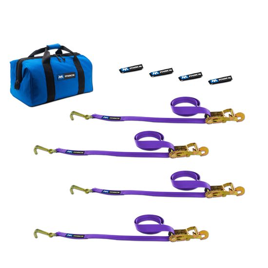 516511 Factory Transit J-Hook Tie-Down Pack with Direct Hook End- Purple