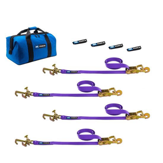 516514 Factory Transit J- T-  R-Hook Tie-Down Pack with Direct Hook End - Purple