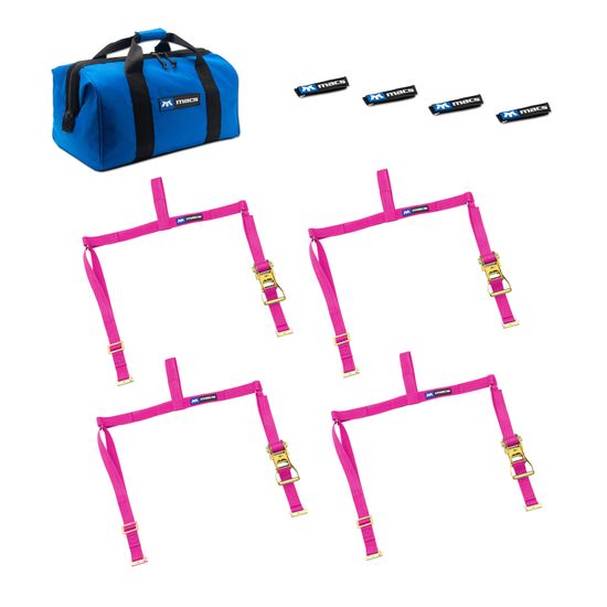 519103A-Etrack Large Adjustable UTV E-Track Tire Net Pack - Pink