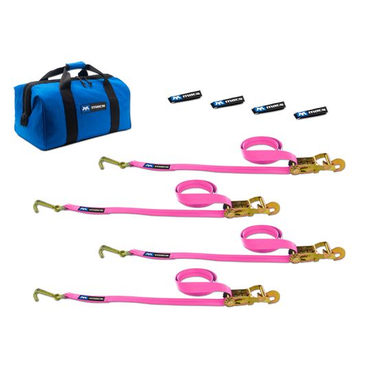 519511 Factory Transit J-Hook Tie-Down Pack with Direct Hook End - Pink