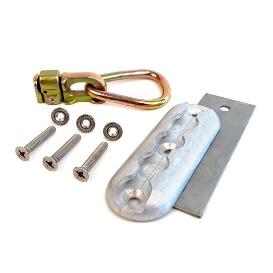 520225 Double Stud Anchor Plate Kit with Pear Ring - 25 Fastener