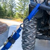 111117 1 x 16 Ratchet Tie-Down Strap with S-Hook  Keeper - Black 4