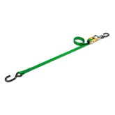 115106 1 x 6 Ratchet Tie-Down Strap with S-Hook - Lime Green