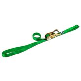 115904 1 x 4 Continuous Loop Ratchet Utility Strap - Lime Green