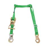 115941 1 Fuel Jug Strap wFlat Snap Hooks - Lime Green