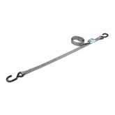 117008 1 x 8 Cam Tie-Down Strap with S-Hook - Silver