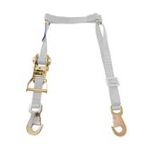 117941 1 Fuel Jug Strap wFlat Snap Hooks - Silver