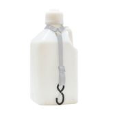 117942 1 Fuel Jug Strap wS-Hooks  Keeper - Silver 2