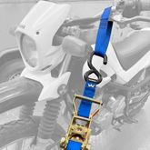 118112 1 x 12 Ratchet Tie-Down Strap with S-Hook - Orange 2