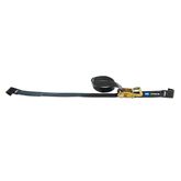 121316 2 x 16 Ratchet Strap with Flat Hook - Black