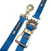 122010SWH 2 x 10 Ratchet Strap with Pivot Swivel Hook Sewn Fixed End - Blue 6