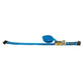 122308 2 x 8 Ratchet Strap with Flat Hook - Blue