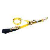 124406 2 x 6 Combination Axle Strap with Sewn Fixed End - Yellow
