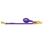 126009 2 x 8 Ratchet Strap with Twisted Snap Hooks Direct Hook - Purple